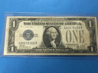 1928 B $1 One Dollar Funny Back Silver Certificate