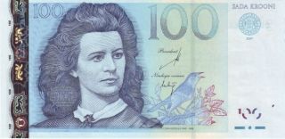 Estonia - 100 Krooni 2007 Uncirculated Banknote