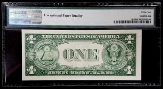 1935 F One Dollar Silver Certificate,  PMG 64 Choice Uncirculated,  EPQ Fr 1615. 2