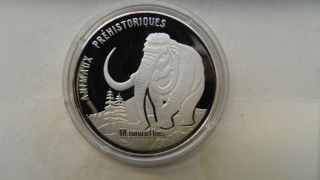 1994 Congo 1000 Francs Mammoth Silver Proof Coin