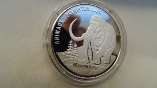 1994 Congo 1000 Francs Mammoth Silver Proof coin 4