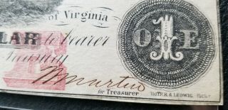 1962 Virginia Treasury Note 1 Dollar 3