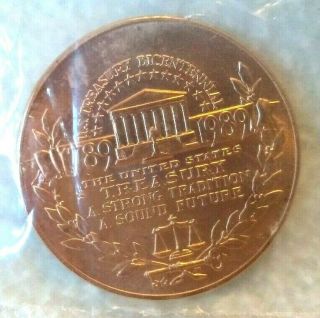 U.  S.  Department Of Treasury Bicentennial 1789 - 1989 Medal