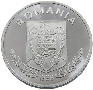 ROMANIA 100 LEI 1996 ALUMINIUM PATTERN PROOF alb38 111 2