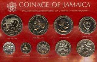 1981 Coinage Of Jamaica 9 - Coin Specimen Set - Low Mintage 482
