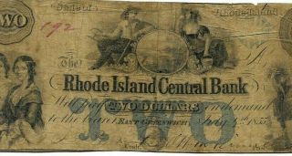 $2 " Rhode Island Central " 1800 