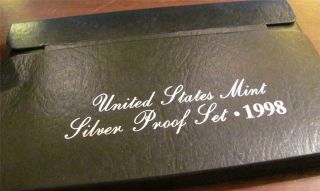 1998 - S United States Silver Proof Set In Us Packaging Mf - 3196