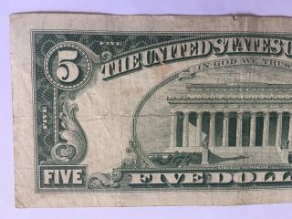 1969 series STAR NOTE $5 Dollar Federal Reserve Note US Currency 7