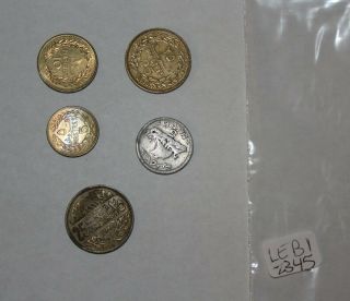 Coins Lebanon (5) Mixed
