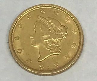 1852 Liberty Head Gold Dollar $1 Type United States Gold Coinage Philadelphia 3