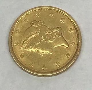 1852 Liberty Head Gold Dollar $1 Type United States Gold Coinage Philadelphia 7