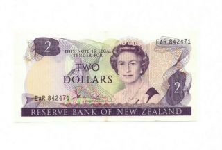 Bank Of Zealand 2 Dollars 1981 - 1985 Aunc