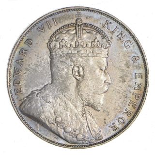 Better - 1908 Straits Settlements 1 Dollar - 20.  2 Grams - World Silver Coin 923