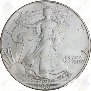 1986 1 Oz American Silver Eagle – Brilliant Uncirculated – Sku 1380