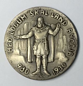 Iceland 1930 Althing 1000 Years Silver 5 Kronur