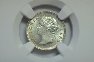 mw8143 Hong Kong; 5 Cents 1899 Victoria NGC MS61 2