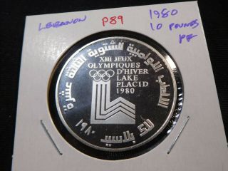 R89 Lebanon 1980 10 Pounds Proof