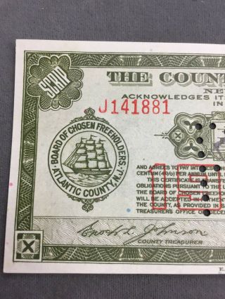 JUNE 15,  1935 THE COUNTY OF ATLANTIC $1 SCRIP 2