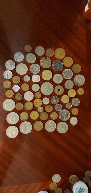 Misc.  Foreign Money And Coins From Mexico,  Canada,  Africa,  All Over The World