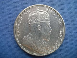 1904 Straits Settlement - 1 Dollar - Edward Vii -.  900 Silver Coin - B1286