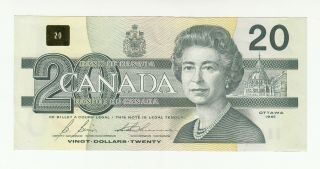 Canada 20 Dollars 1991 Circ.  P97b Qeii @