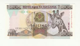 Tanzania 5000 Shillings 1997 Unc P32 @