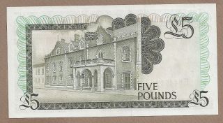 GIBRALTAR: 5 Pounds Banknote,  (UNC),  P - 21b,  04.  08.  1988, 2