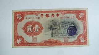 1936 The Central Bank Of China $1 A462019d