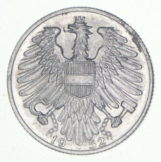 Silver - World Coin - 1952 Austria 5 Schilling - 4.  1 Grams 647
