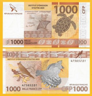 French Pacific Territories 1000 Francs P - 6 (1) 2014 Unc Banknote