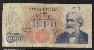 1000 Lire From Italy 1963
