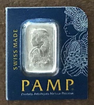 Pamp Suisse Platinum Bar - 1g 999.  5 Pure - (in Assay)