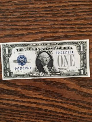 One Dollar Series 1928a Silver Certificate Funny Back $1