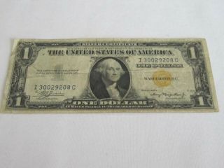 1 Series 1935a $1 Dollar Silver Certificate Yellow Seal