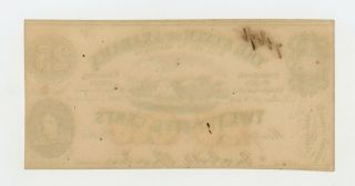 1863 Cr.  6 25c The State of ALABAMA Note - CIVIL WAR Era CU 2