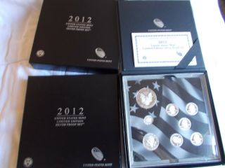 2012 United States Limited Edition Silver Proof Set In Ogp With