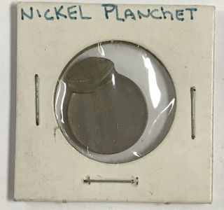 Error Nickel Planchet Jefferson
