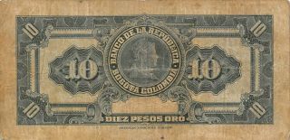 Colombia 10 Pesos Oro 20.  7.  1941 Series N Circulated Banknote A19