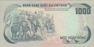 Viet Nam - South,  1000 Dong Banknote,  (1972) Choice Extra Fine Cat 34 - A 