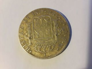 1799 8 reales carolus IIII DEI GRATIA HISPAN ET IND REX 8R F M few stamps 2