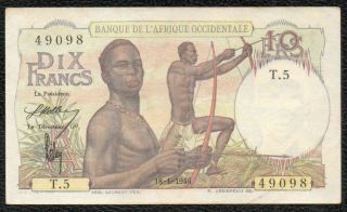 10f French West Africa 1946 - Very -