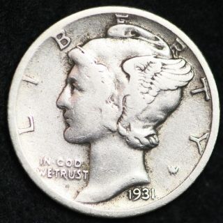 Xf 1931 - D Mercury Silver Dime