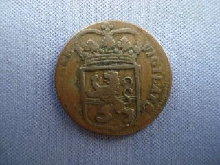 1767 Dutch Republic (netherlands) - 1 Duit - Copper Coin - 135 - 3