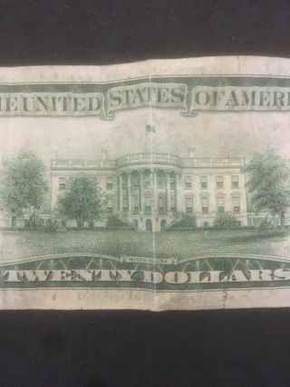 1934A (G) FEDERAL RESERVE NOTE TWENTY DOLLAR BILL.  $20.  00 7