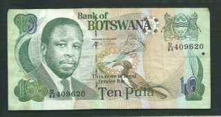 Botswana 2002 10 Pula P 24a Circulated