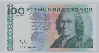 [$] Sweden,  Nd,  100 Kroner,  Gem Unc