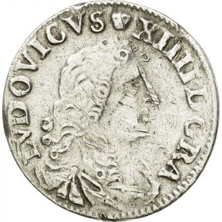 [ 651606] Coin,  France,  Louis Xiv,  5 Sols Aux Insignes,  5 Sols,  1/16 Ecu,  1703