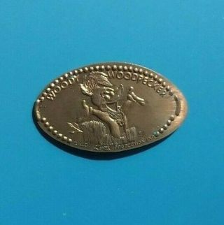 Woody Woodpecker Walter Lantz Production Elongated 1981 Copper Pressed Penny