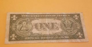 Series of 1935 A Hawaii $1 Silver Certificate 3