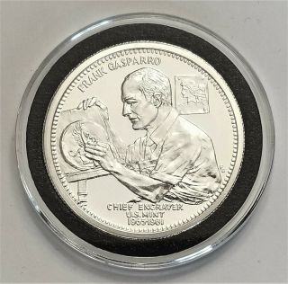 1985 Frank Gasparro Bowers And Merena Galleries Proof 1 Oz.  999 Silver Medal